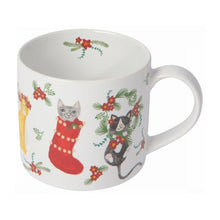 Charger l'image dans la galerie, Tasse dans une boite cadeau - Chat Noël