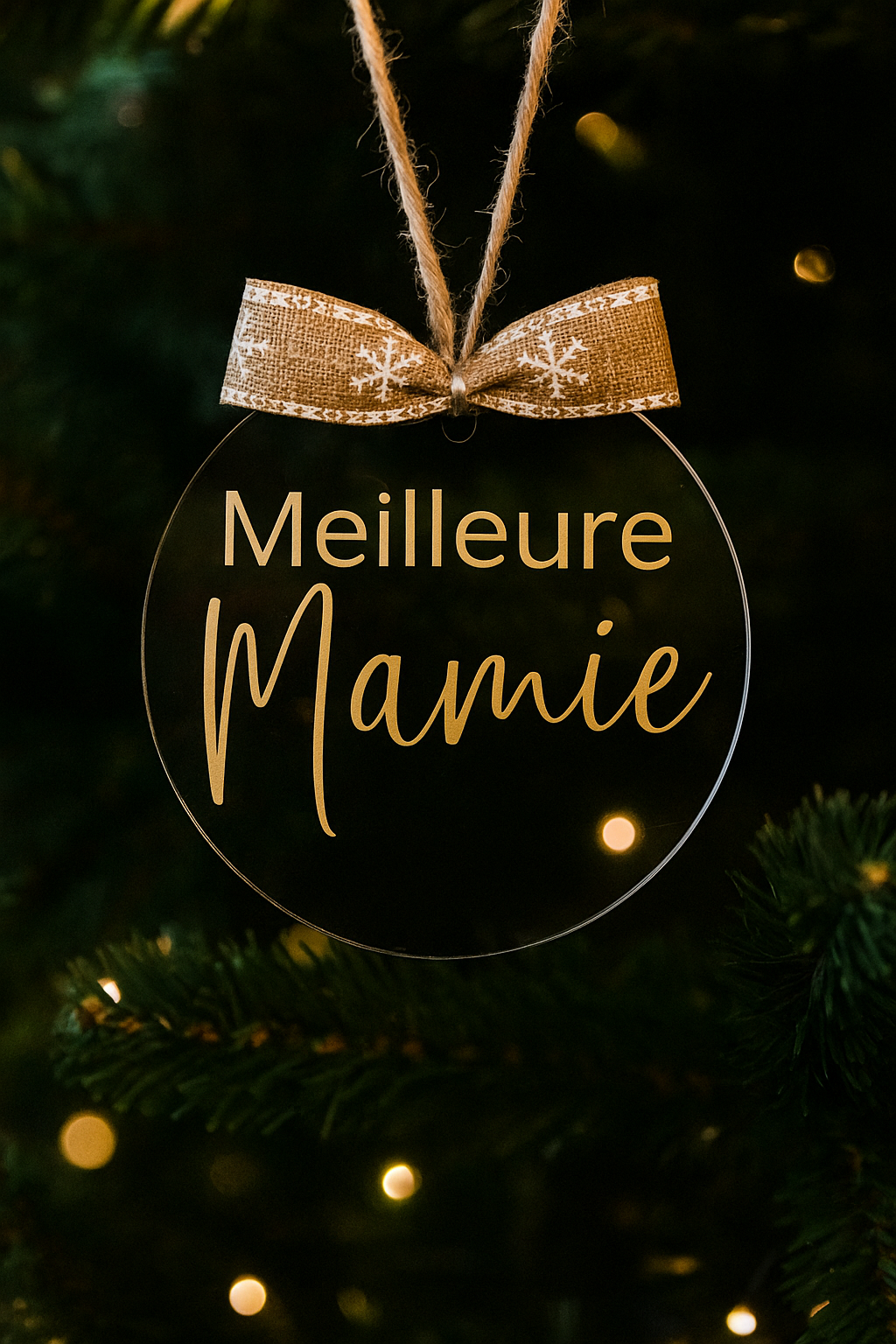 Ornement de sapin personnalisé 🎄