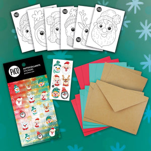 Ensemble de cartes à colorier Noël - PICO Tatoo