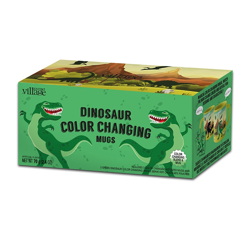 Ensemble de tasse Dinosaure changeant de couleur - Gourmet Village